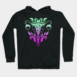 Floral Uterus Hoodie